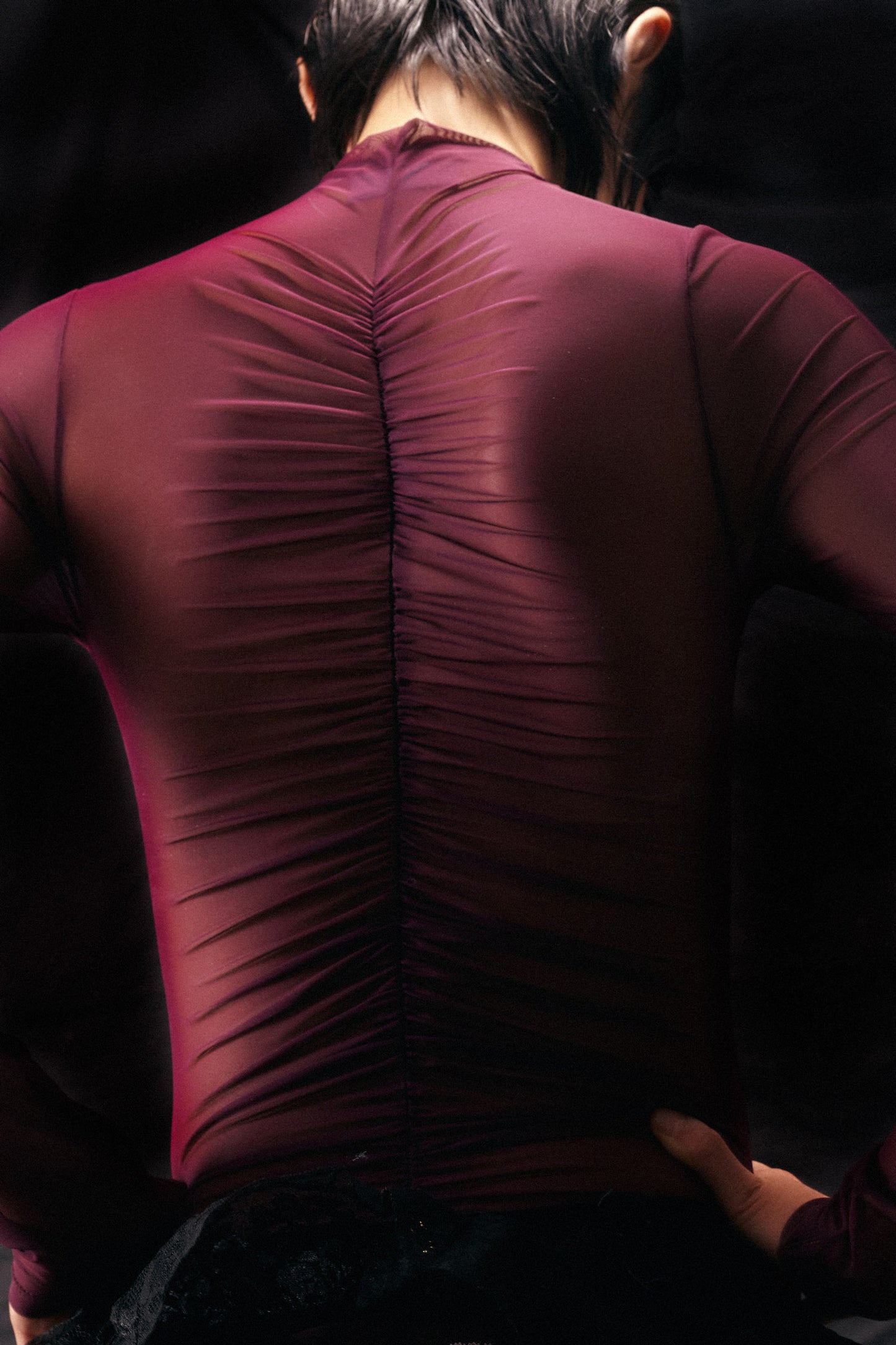 MARIA DRAPE– MAILLE BORDEAUX by FANTABODY