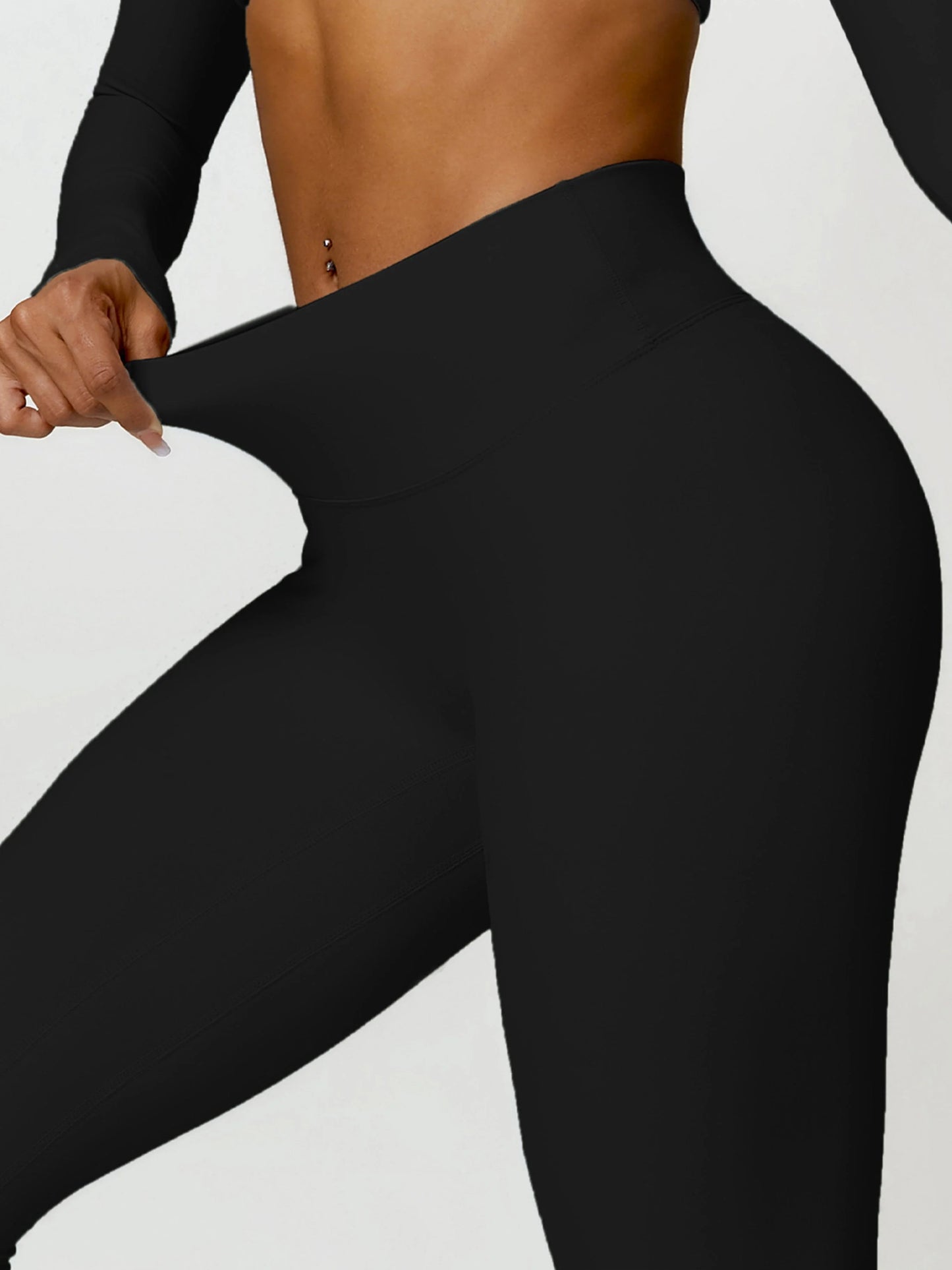 Legging taille haute effet scrunch - La Plume Air Club