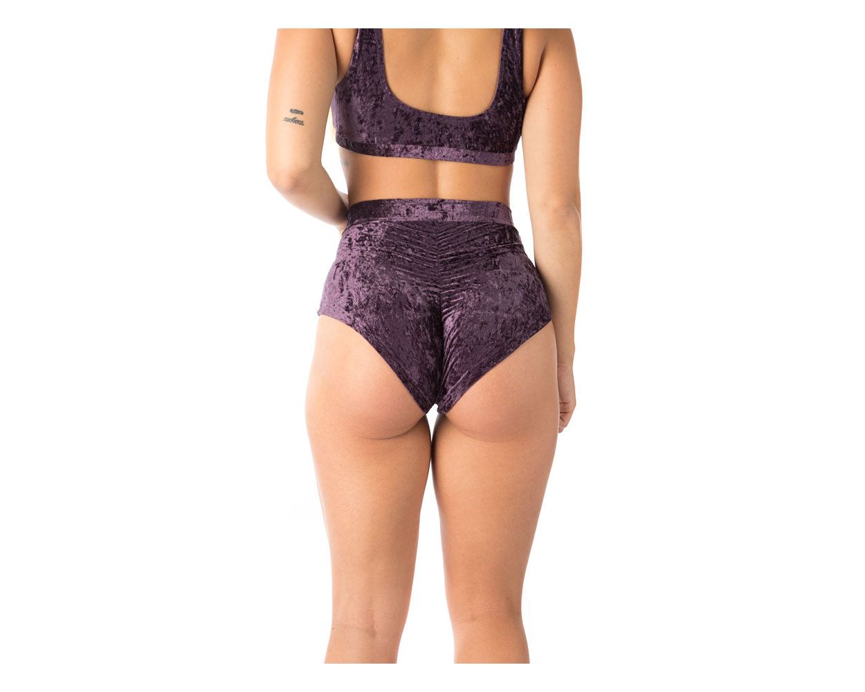 Short Lola Velours Violet - Dragonfly