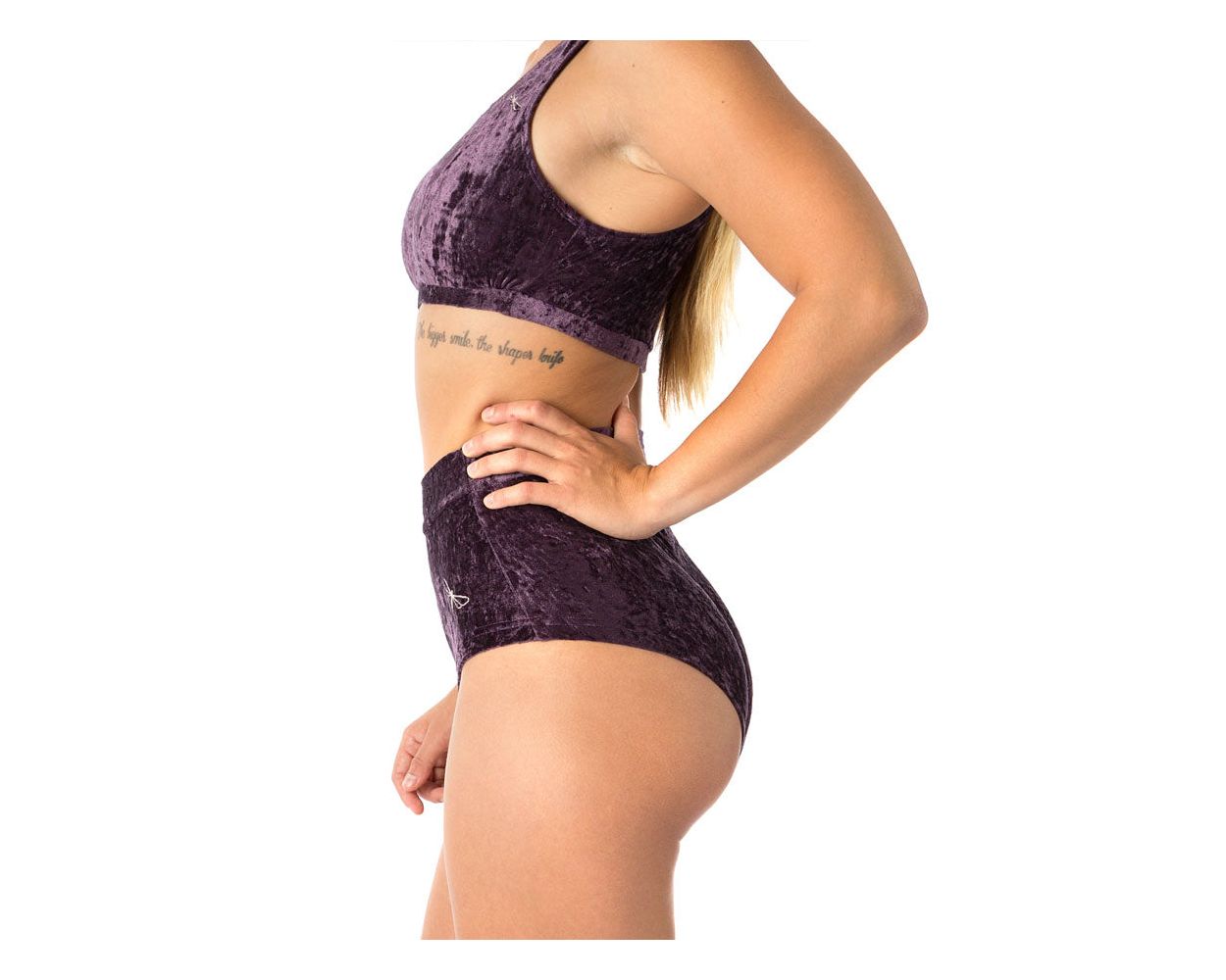 Short Lola Velours Violet - Dragonfly