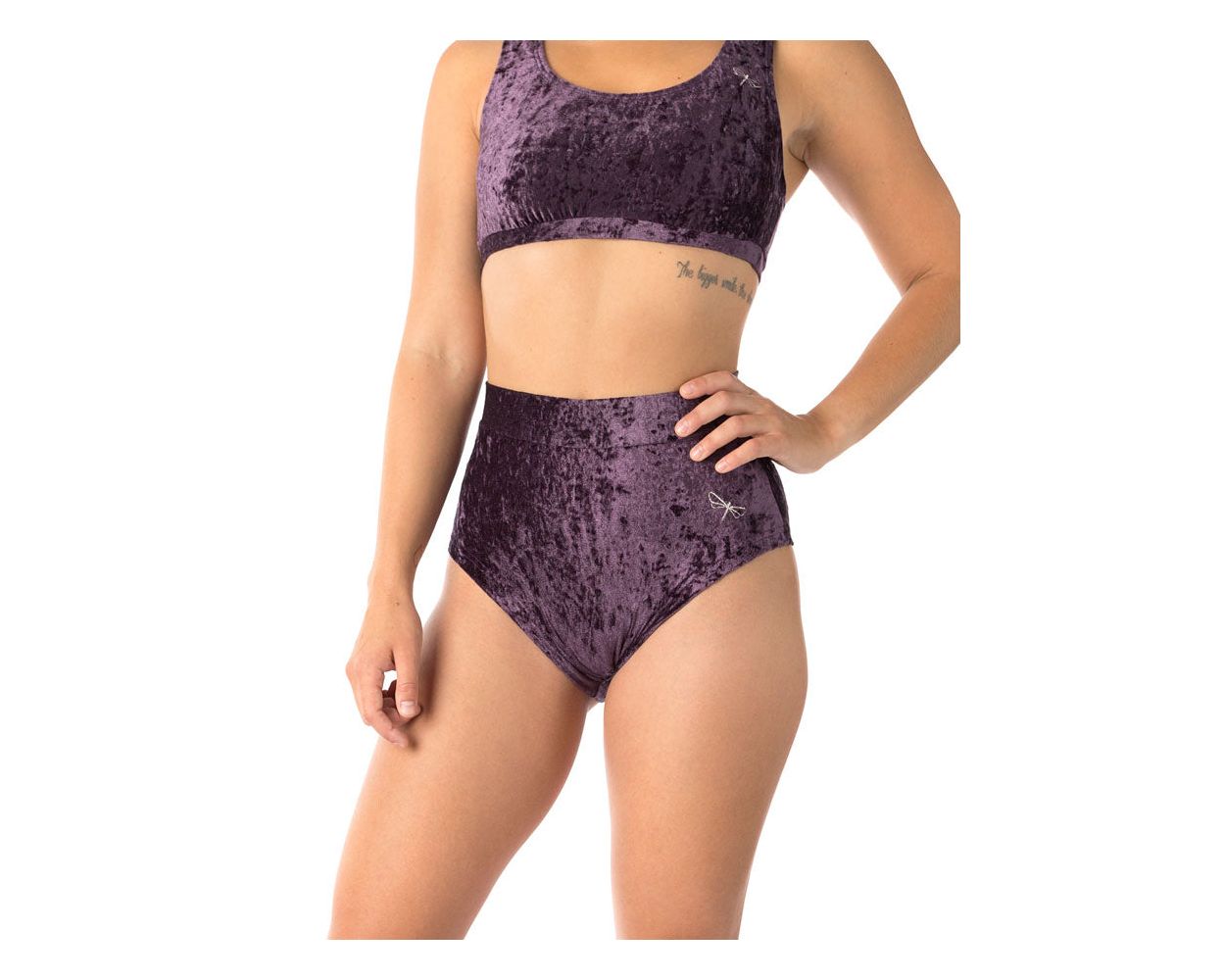 Short Lola Velours Violet - Dragonfly