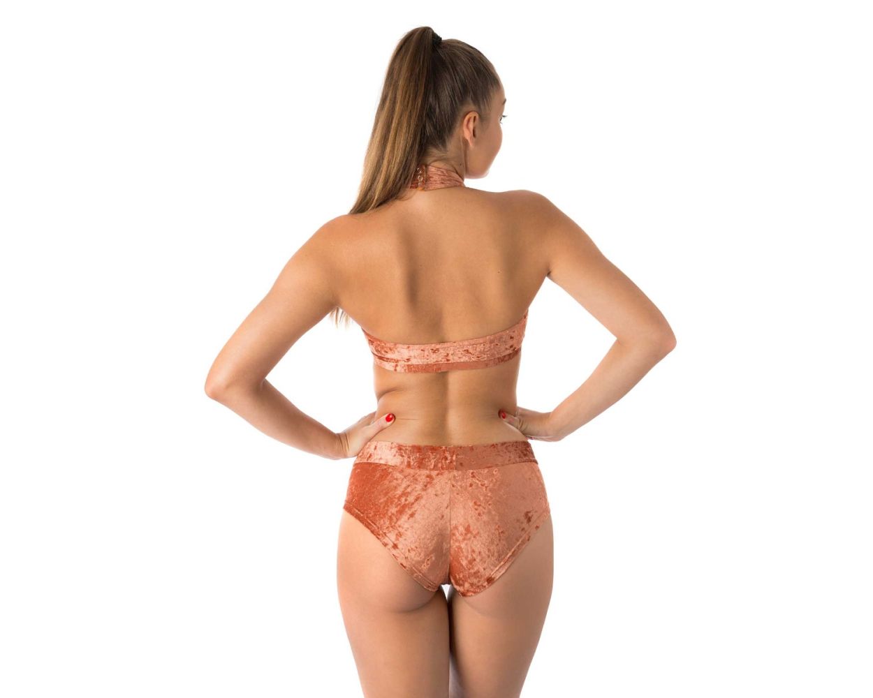 Top Lisette velours Bronze - Dragonfly