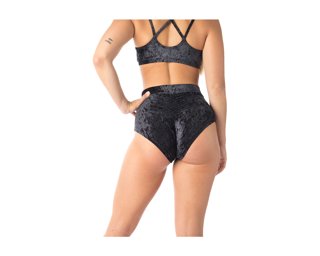 Short Lola Velours Noir - Dragonfly