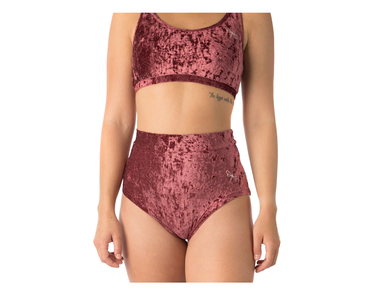 Short Lola Velours Amaranth - Dragonfly