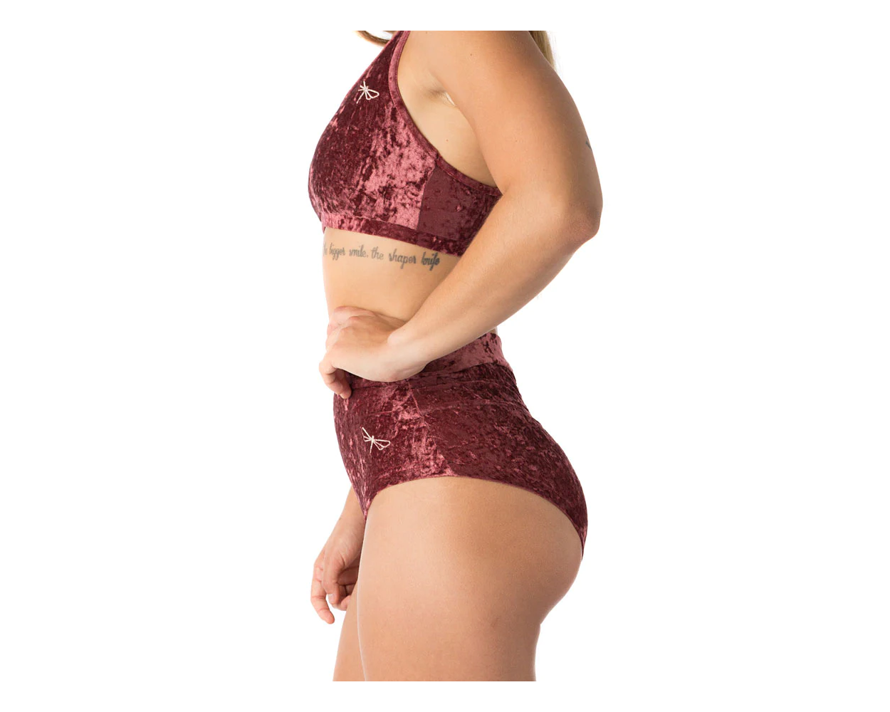 Short Lola Velours Amaranth - Dragonfly
