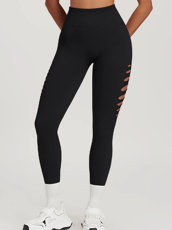 Leggings noir Taille Haute Sans Couture - La Plume Air Club