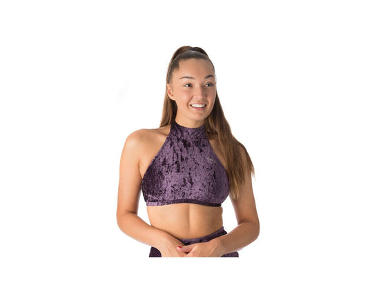 Top Lisette velours Violet - Dragonfly